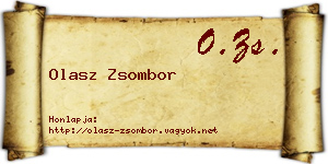 Olasz Zsombor névjegykártya